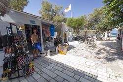 Naxos Windsurf Holiday. St George beach bike centre.